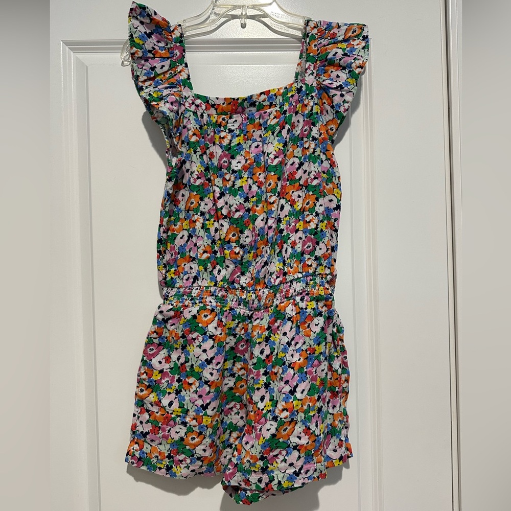 NWT Gap Girls Flower Romper Size XXL(14-16)